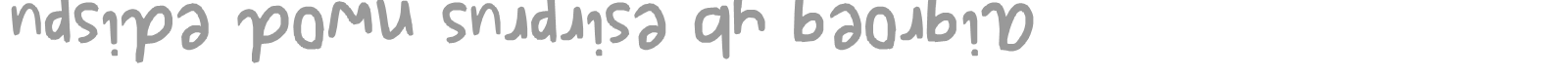 upside down surprise by georgia font preview